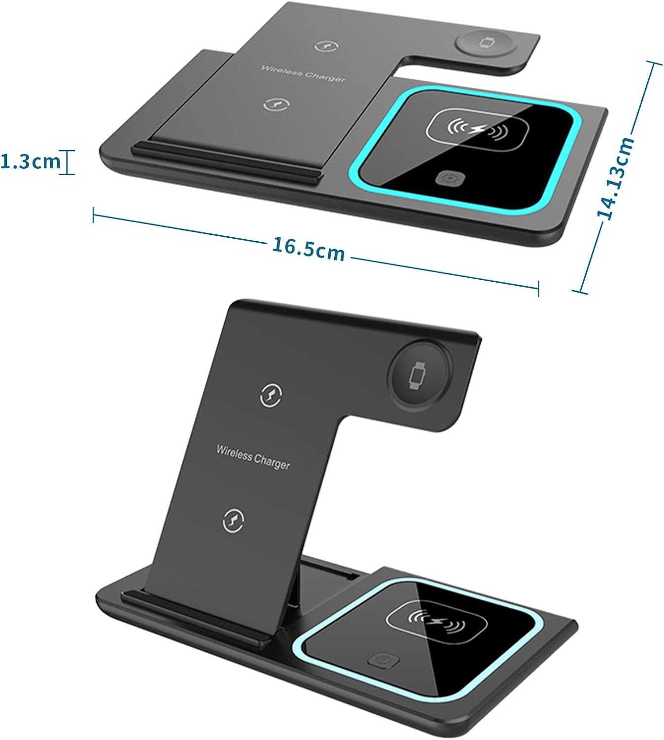 Chargeur Sans Fil Pliable 3-en-1