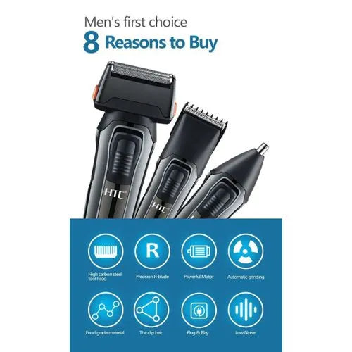 Tondeuse 3-en-1 pour Visage, Barbe et Nez