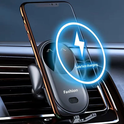 Support Auto Intelligent avec Chargeur Sans Fil - Rotation 360° (Copy)