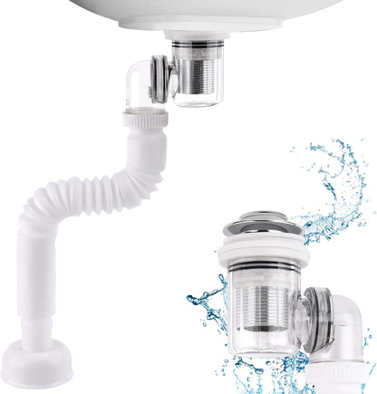 Kit de Vidange Flexible Extensible – Installation Facile & Sans Odeurs