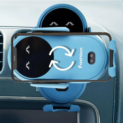 Support Auto Intelligent avec Chargeur Sans Fil - Rotation 360° (Copy)
