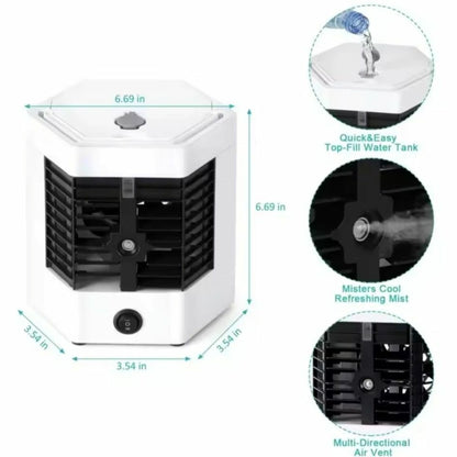 ❄️ Rafraîchisseur d'Air Portable 2-en-1 avec Brumisateur USB