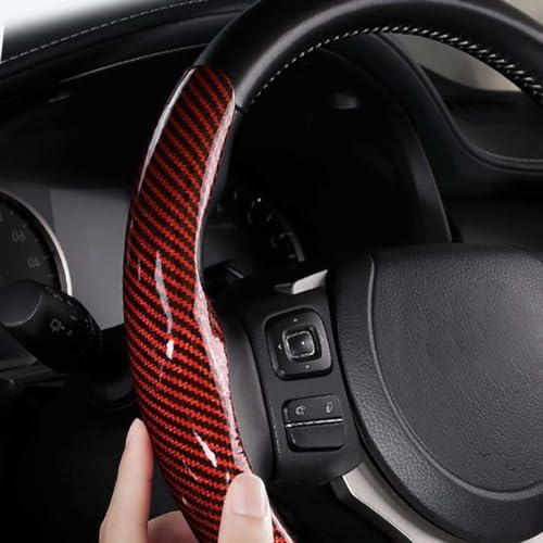 Housse de volant carbone premium : contrôle et style (Maroon)