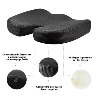 COUSSIN DE SIÈGE MÉDICAL ORTHOPÉDIQUE CONFORTABLE POUR VOITURE ET CHAISE