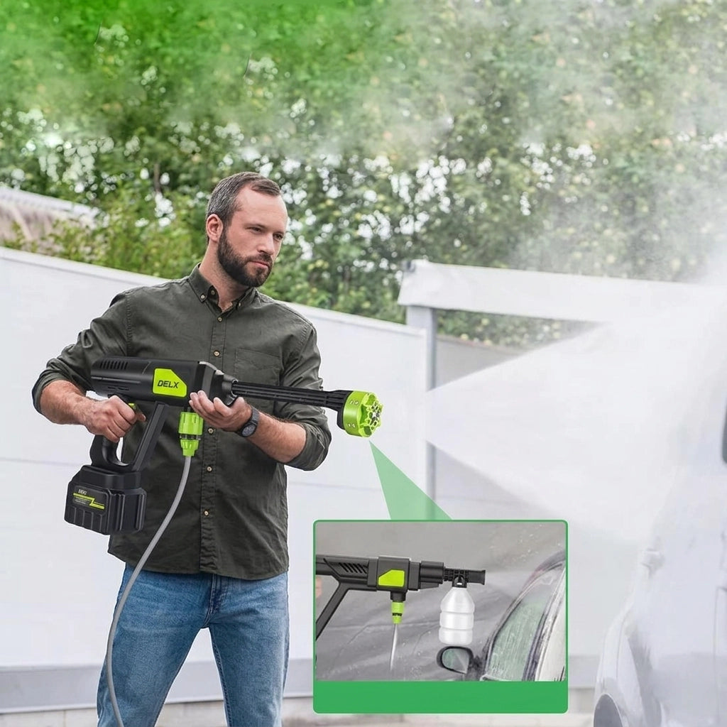 Pistolet de Lavage Sans Fil 990PSI