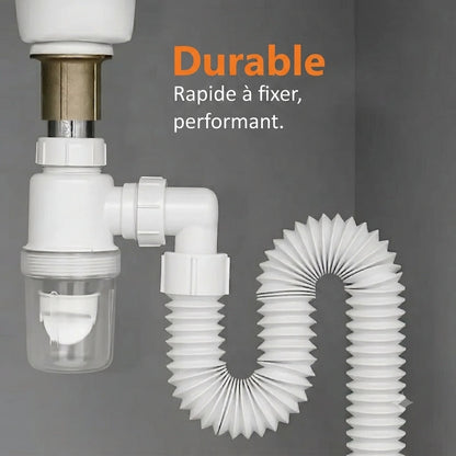 Kit de Vidange Flexible Extensible – Installation Facile & Sans Odeurs