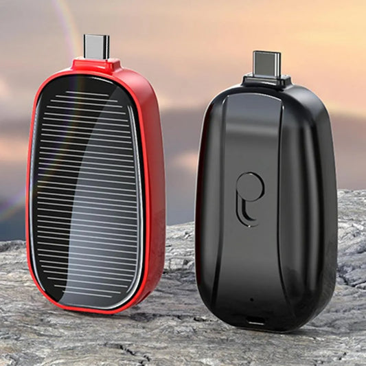 Mini Power Bank avec Porte-clés Solaire