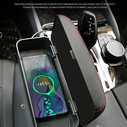 Accoudoir de rangement voiture en Cuir Réglable